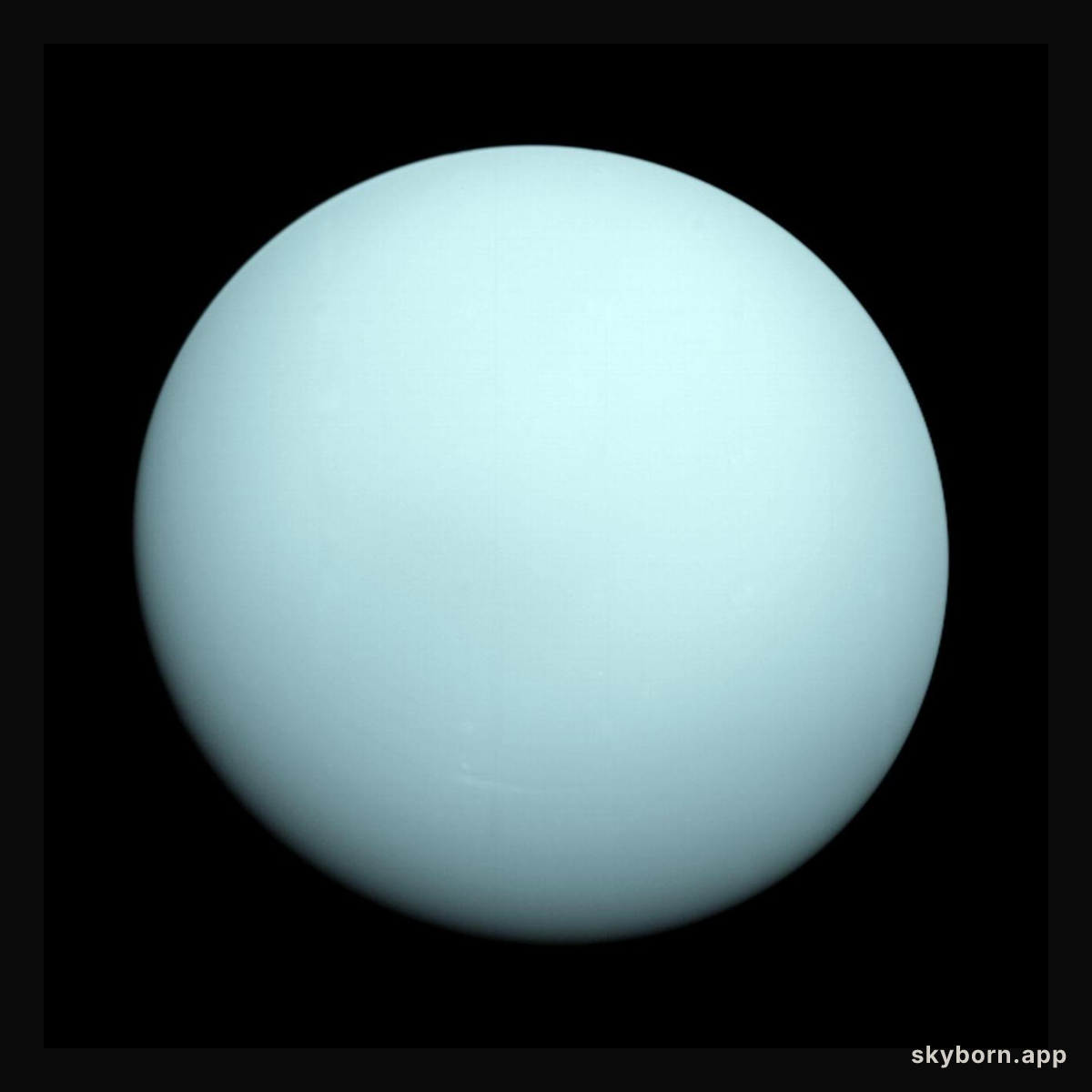 Uranus as seen by NASA Voyager 2