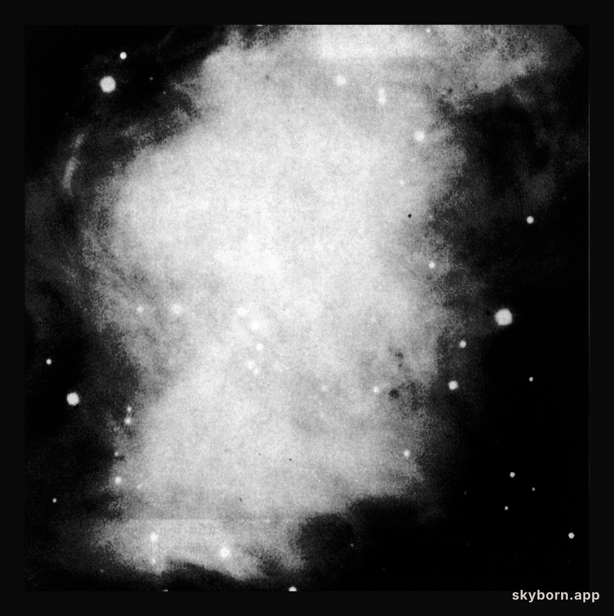 The central area of the Crab Nebula
