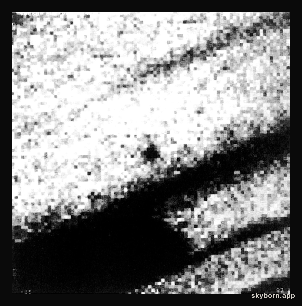 Comet Halley in February 1990
