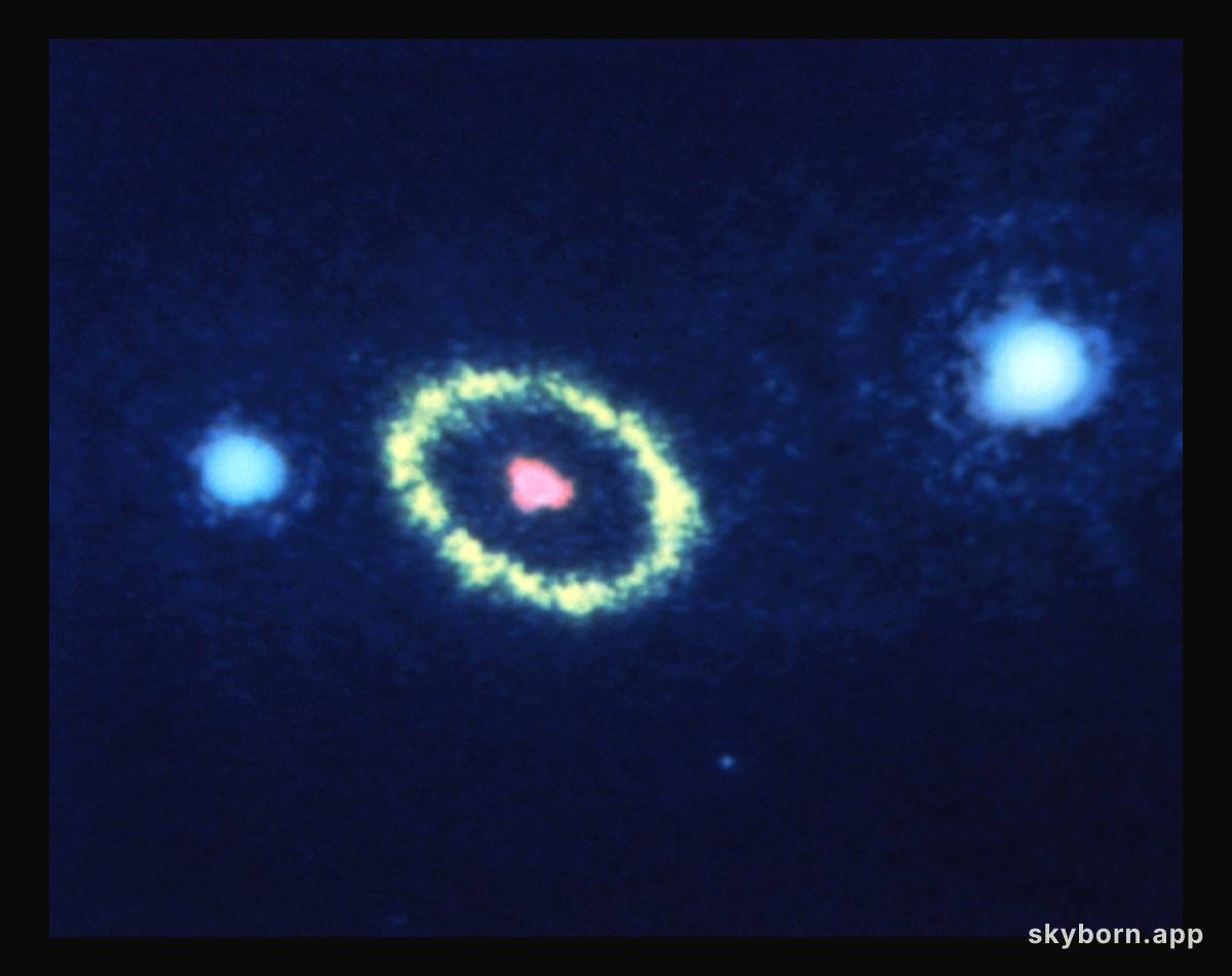 Hubble Space Telescope resolves gaseous ring around supernova