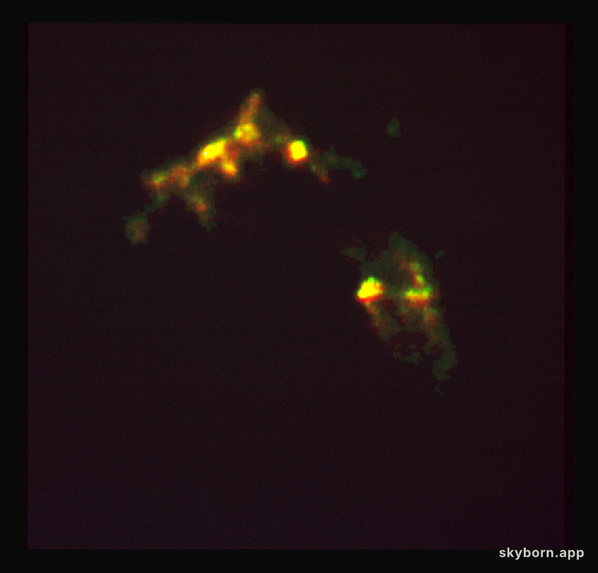 HST reveals growth processes of young star