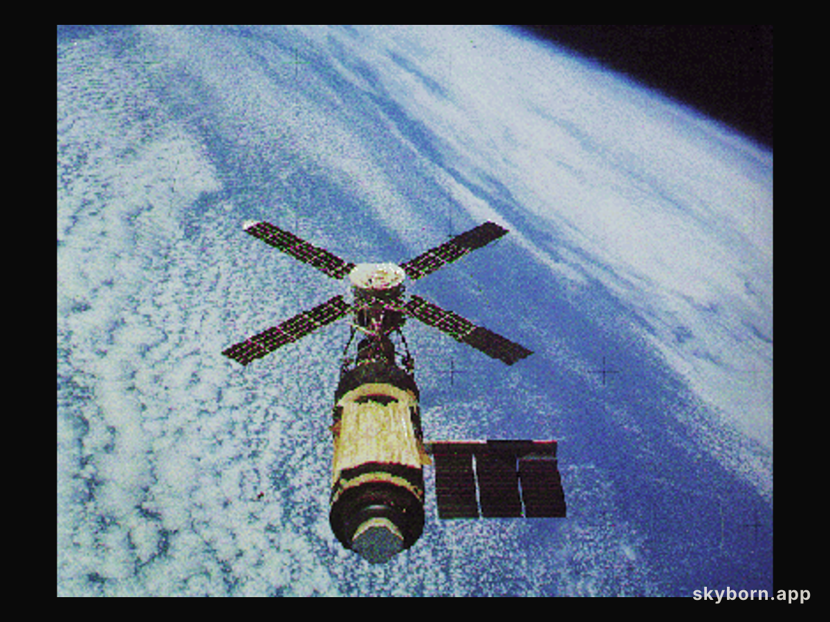 Skylab Over Earth