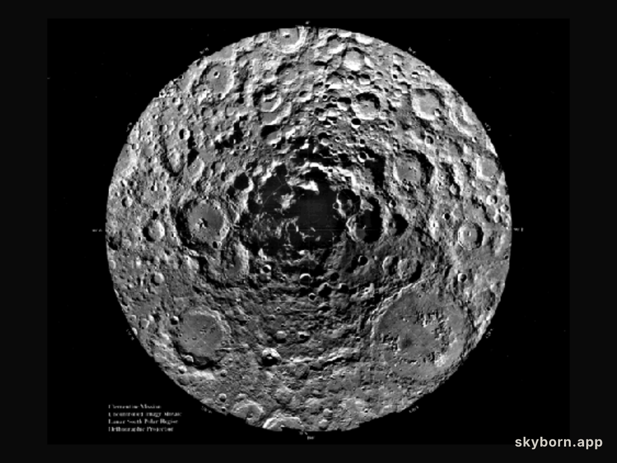 Shadow at the Lunar South Pole