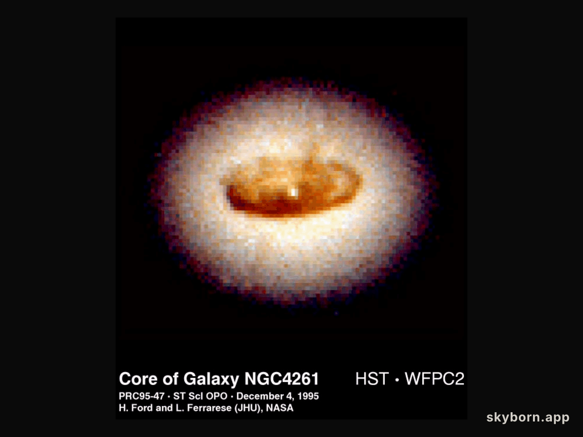 The Swirling Center of NGC 4261