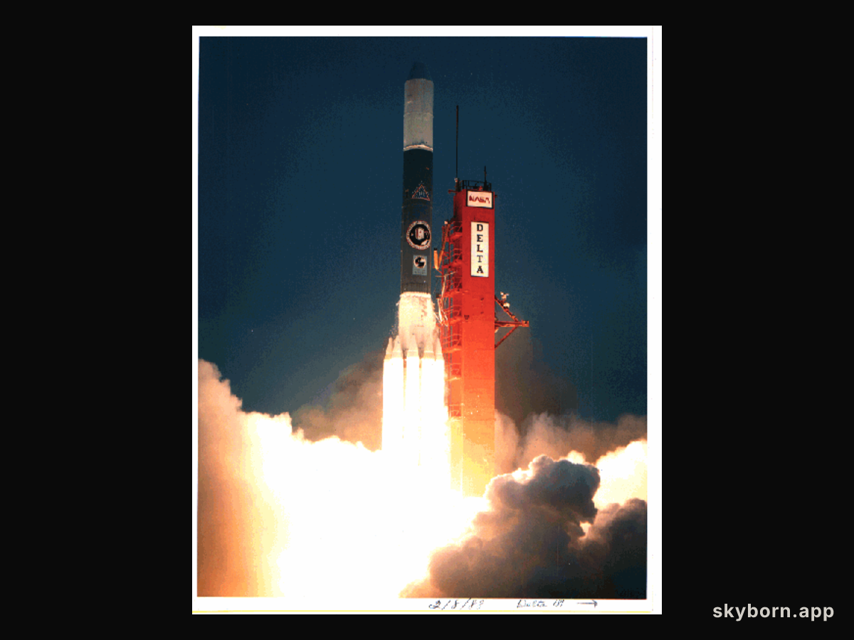 A Delta Rocket Launches