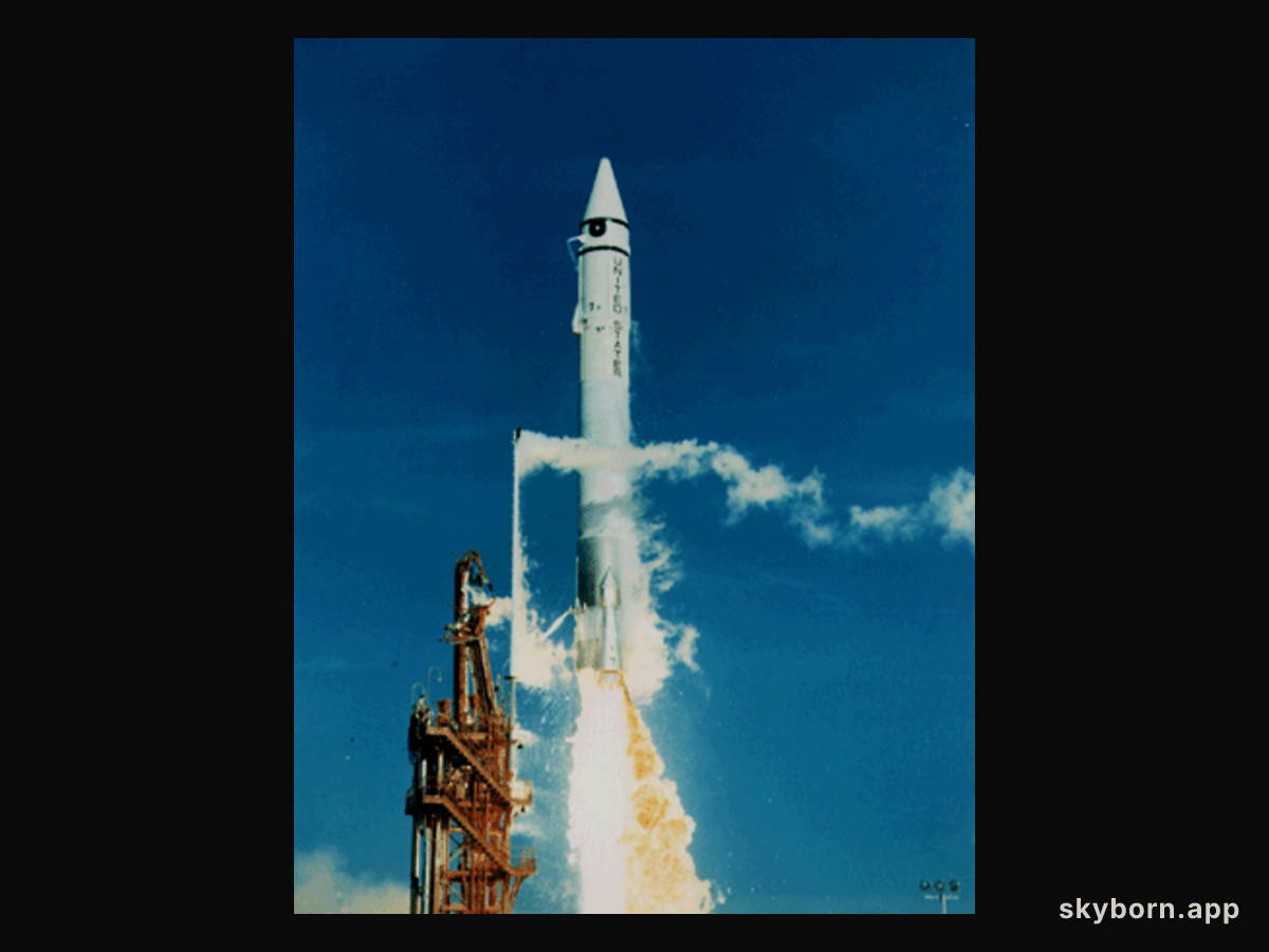 An Atlas Centaur Rocket Launches