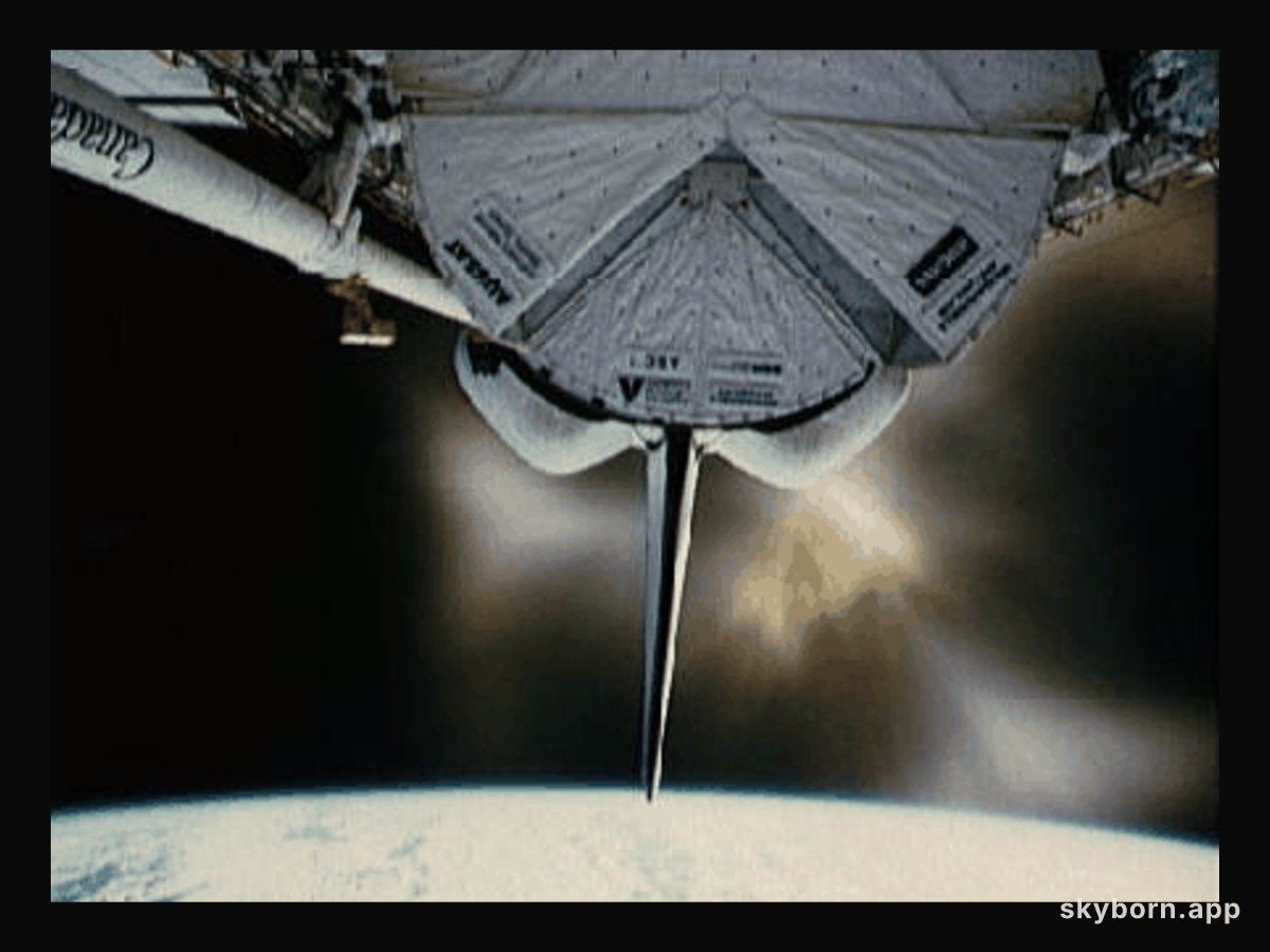 Shuttle Engine Blast