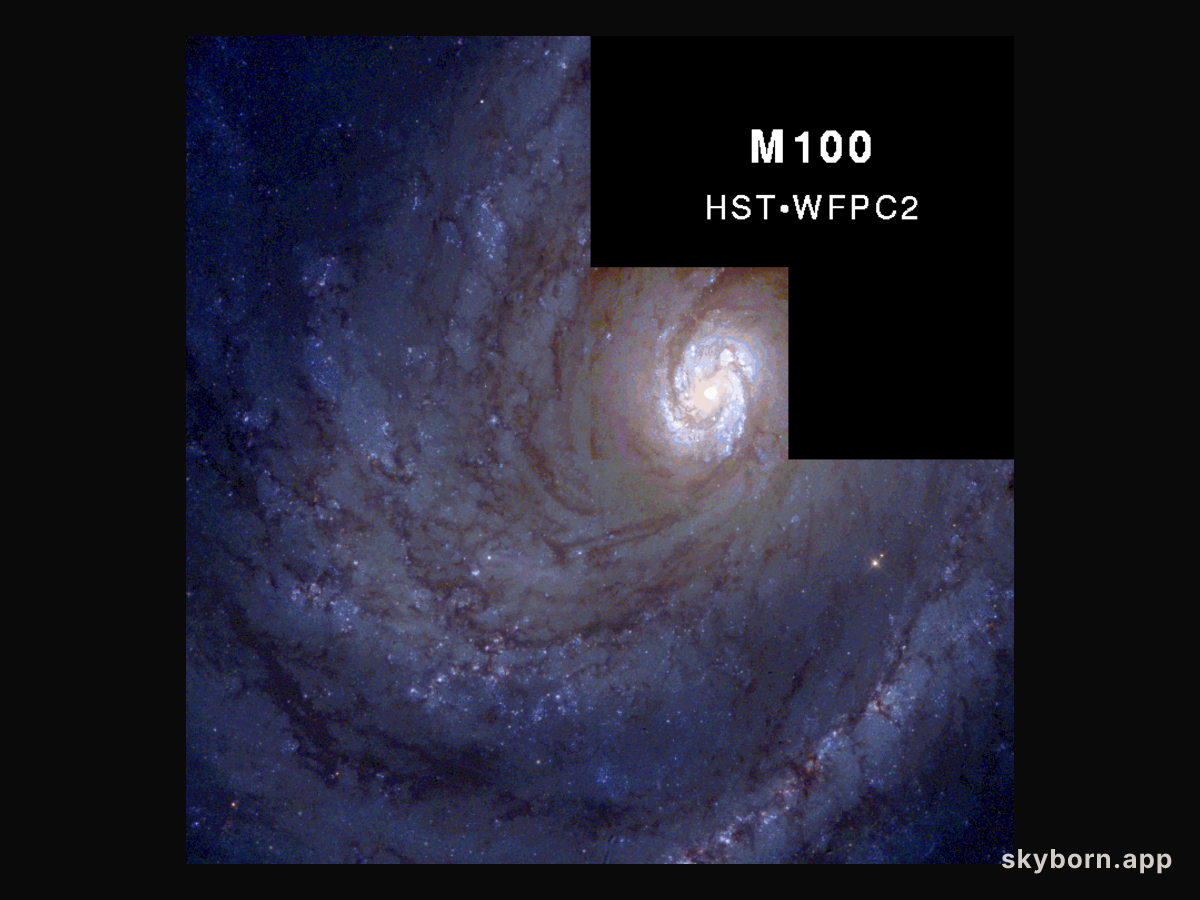 M100 and the Expanding Universe