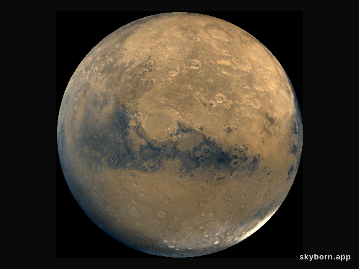 A Huge Impact Crater on Mars