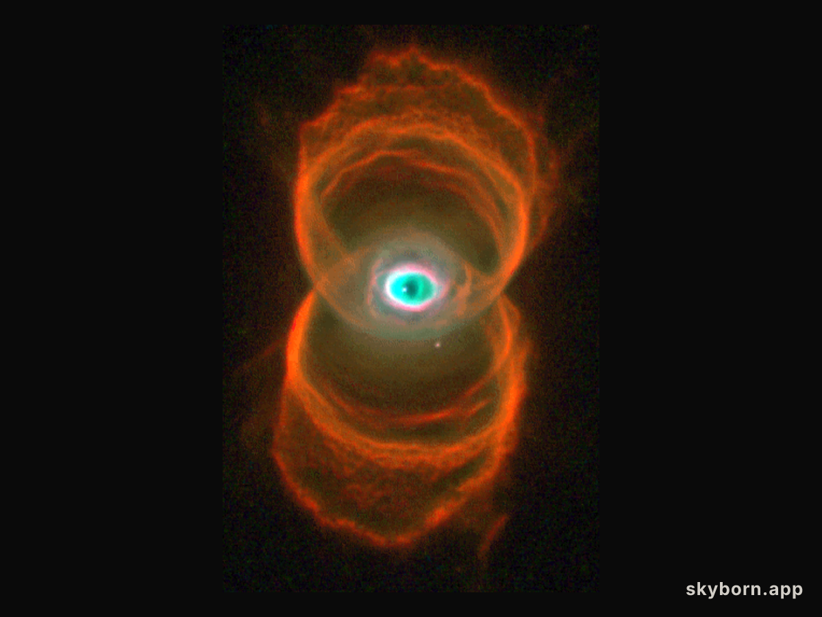 The Eye of an Hourglass Nebula