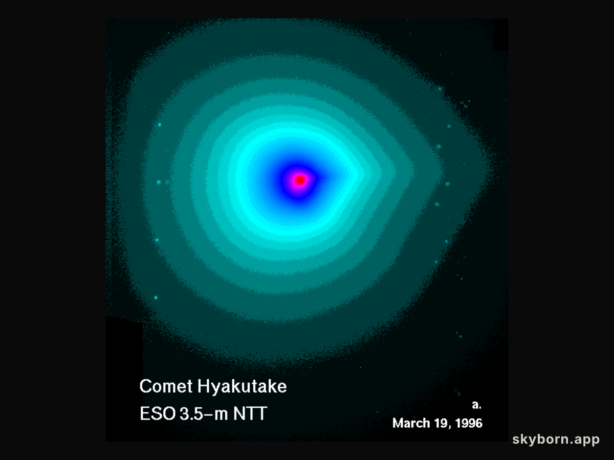 Near Comet Hyakutake's Nucleus