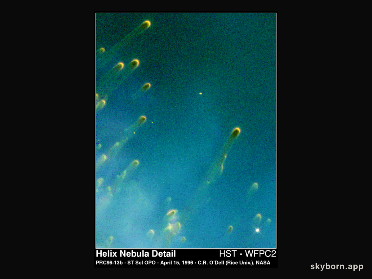 Cometary Knots in the Helix Nebula