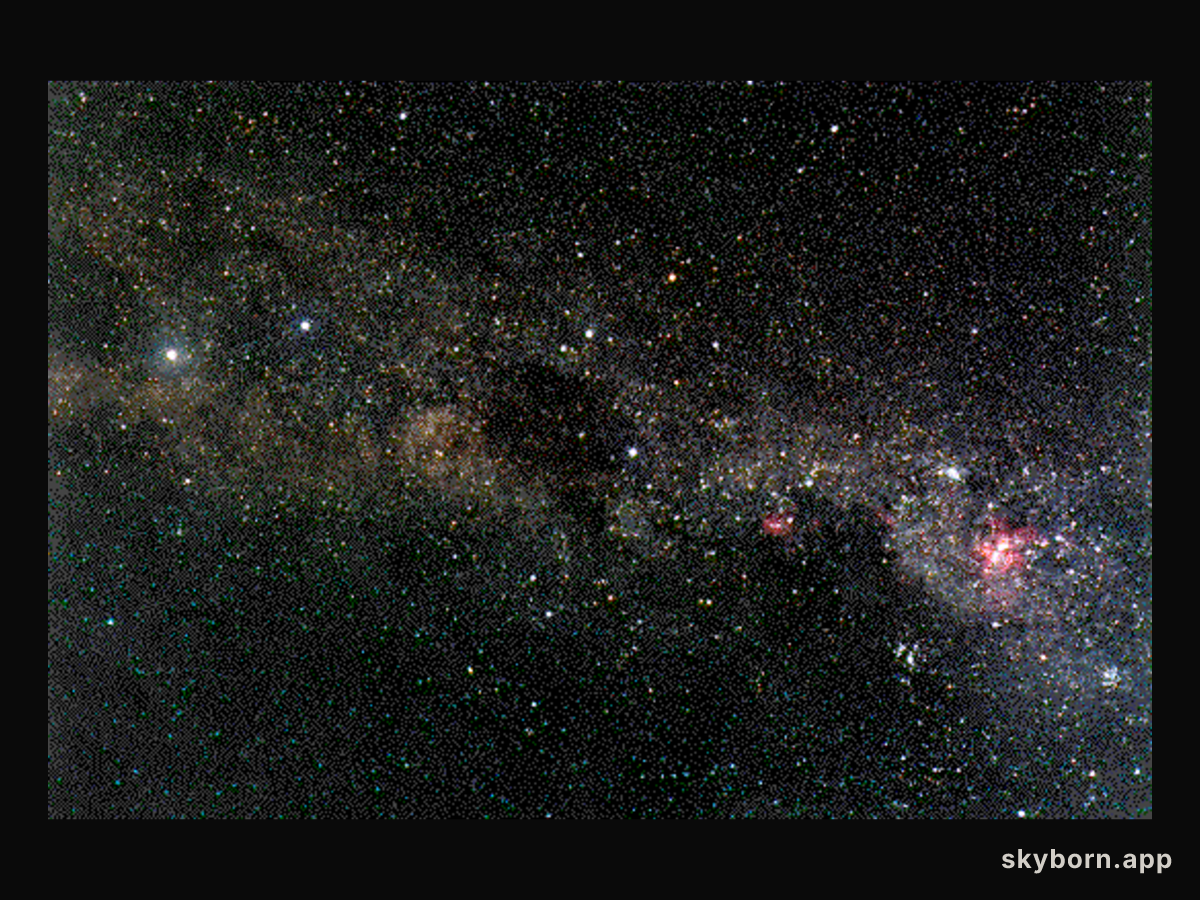 The Milky Way Near the Southern Cross