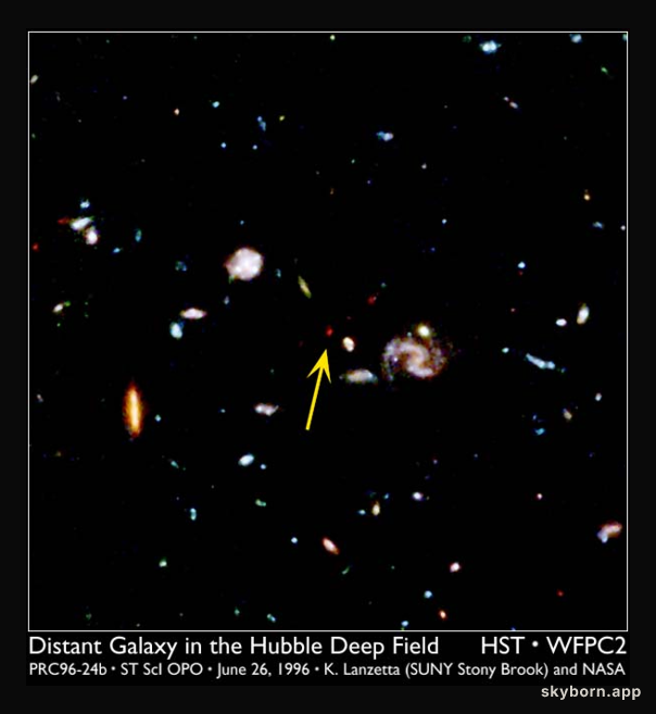 A Distant Galaxy in the Deep Field