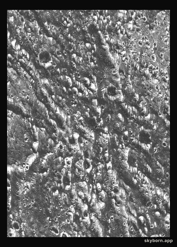 Ancient Cratered Plains on Ganymede