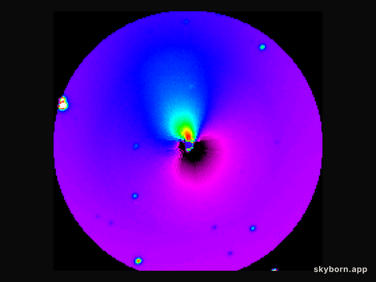 A Dust Jet From Hale-Bopp