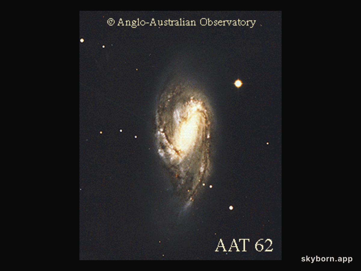 Unusual Spiral Galaxy M66