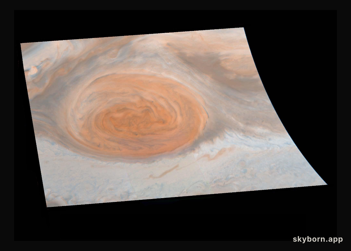 Galileo Zooms in on Jupiter's Red Spot