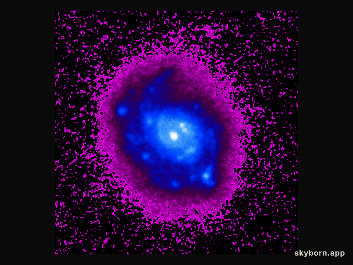 M77: Spiral with a Strange Glow