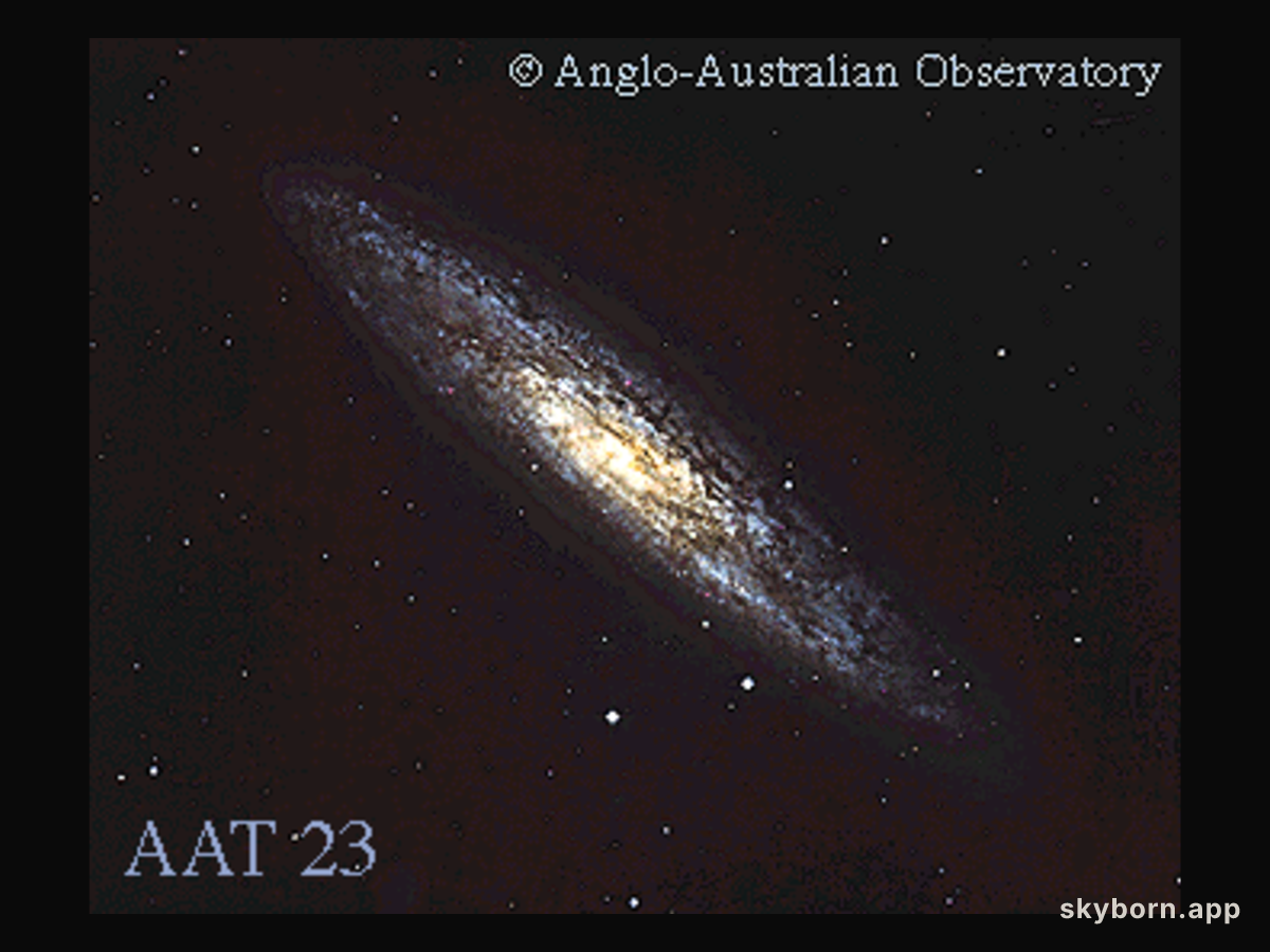 Spiral Galaxy NGC 253 Almost Sideways
Credit: