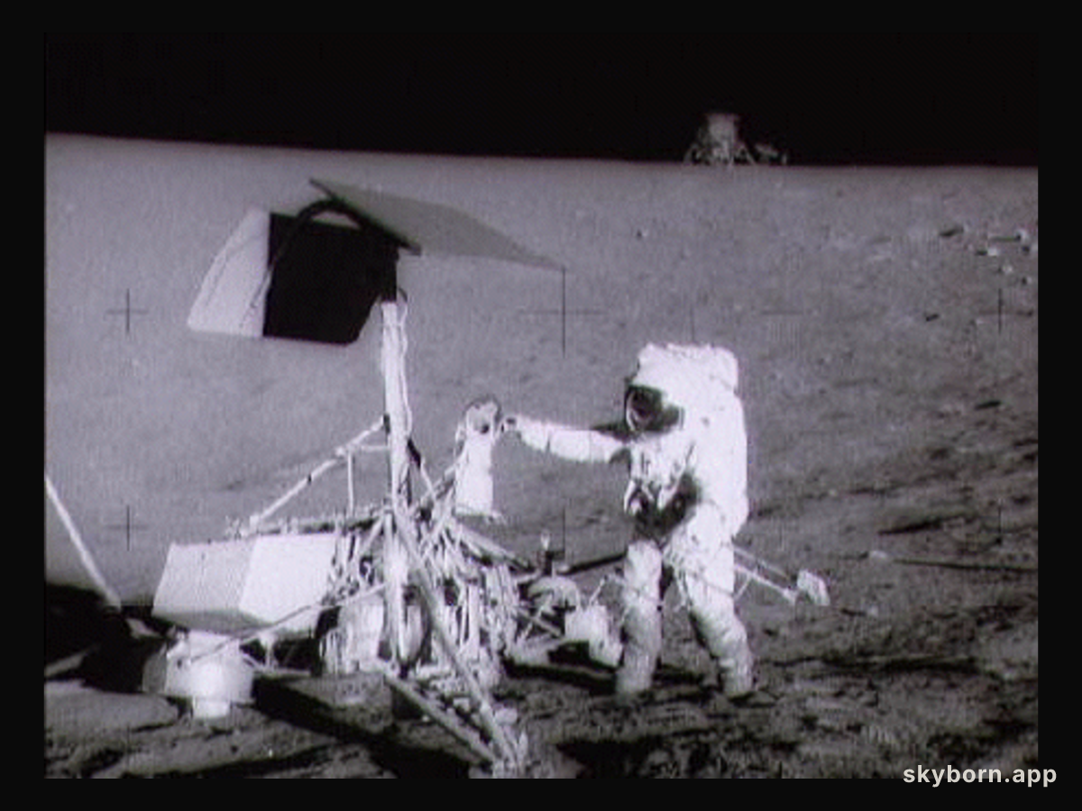 Apollo 12 Visits Surveyor 3
Credit: