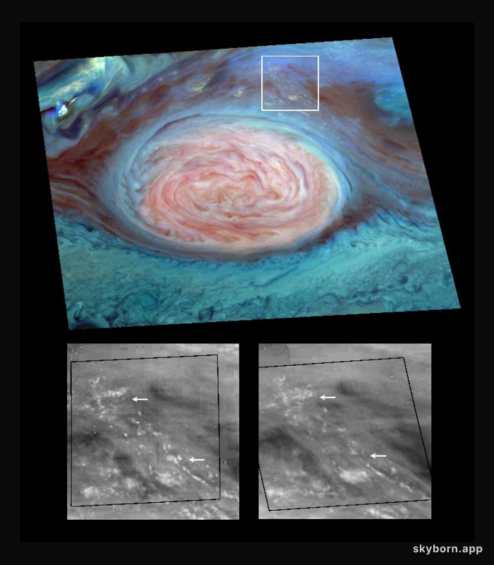 Storm Clouds Over Jupiter
Credit:
