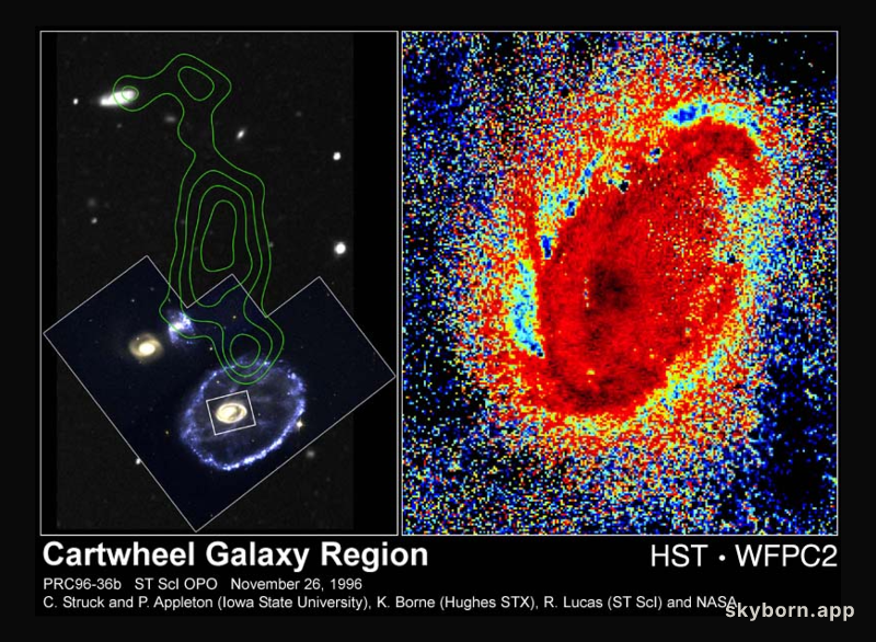 Comet-like Clouds in the Cartwheel Galaxy
Credit: