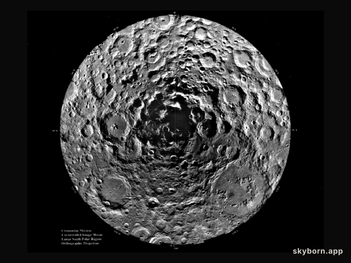 Ice at the Lunar South Pole
Credit: