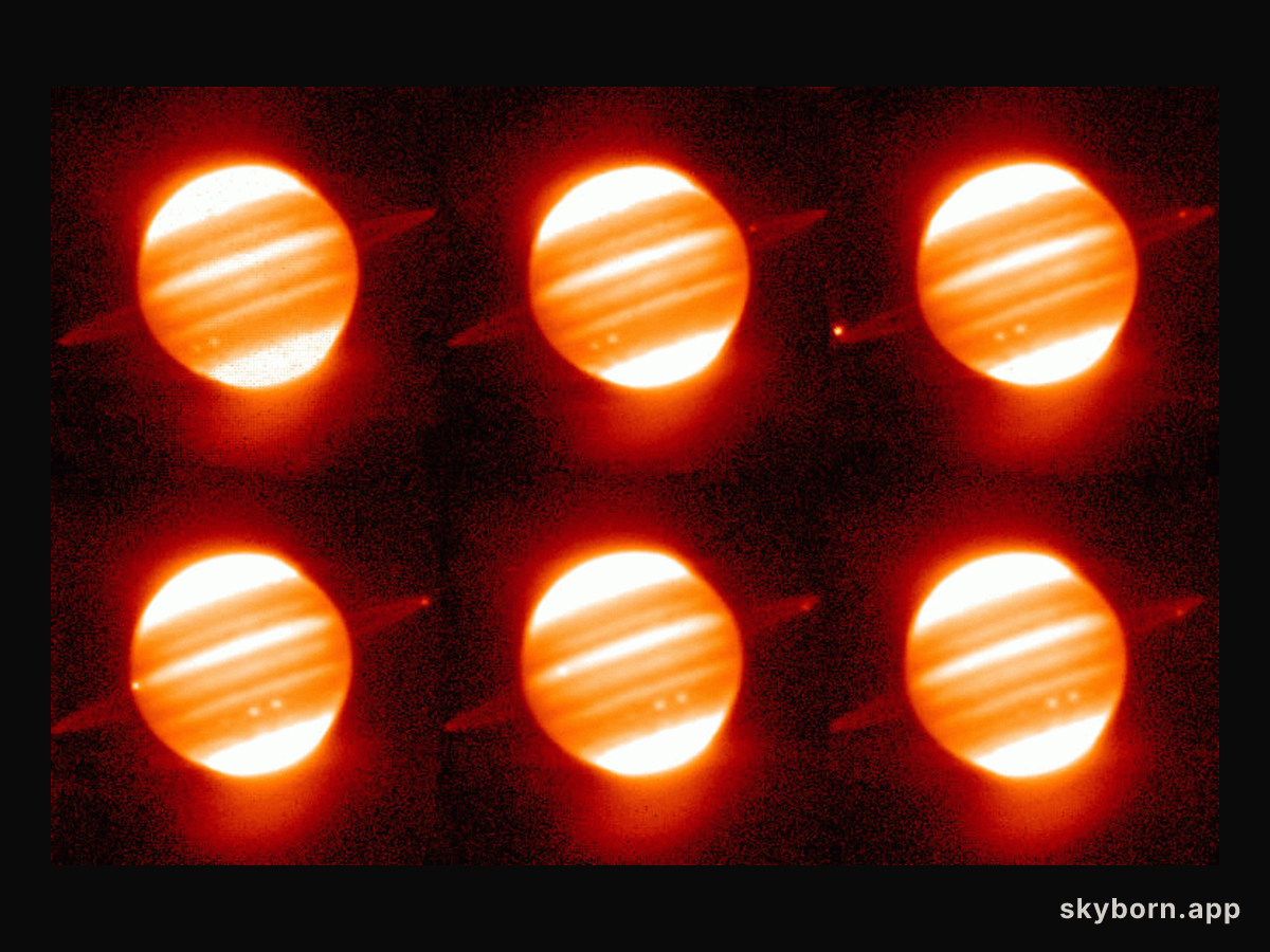 Running Red Rings Around Jupiter
Credit: