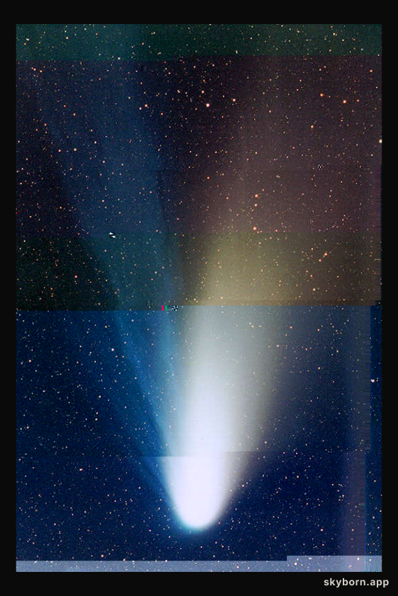 Comet Hale-Bopp's Developing Tails
Credit: