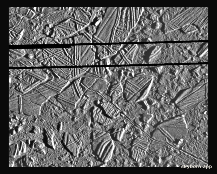 Europa's Ice Rafts 
Credit: