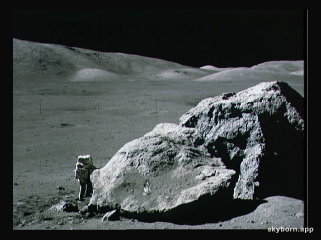 Apollo 17: Boulder on the Moon