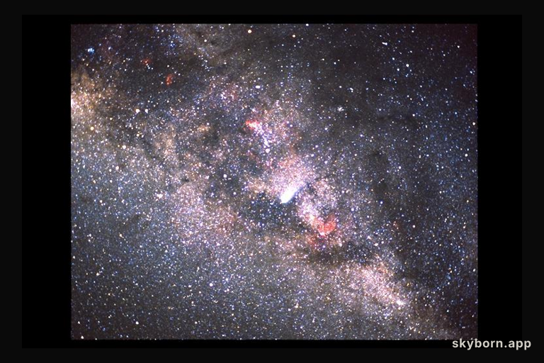 Comet Halley and the Milky Way
