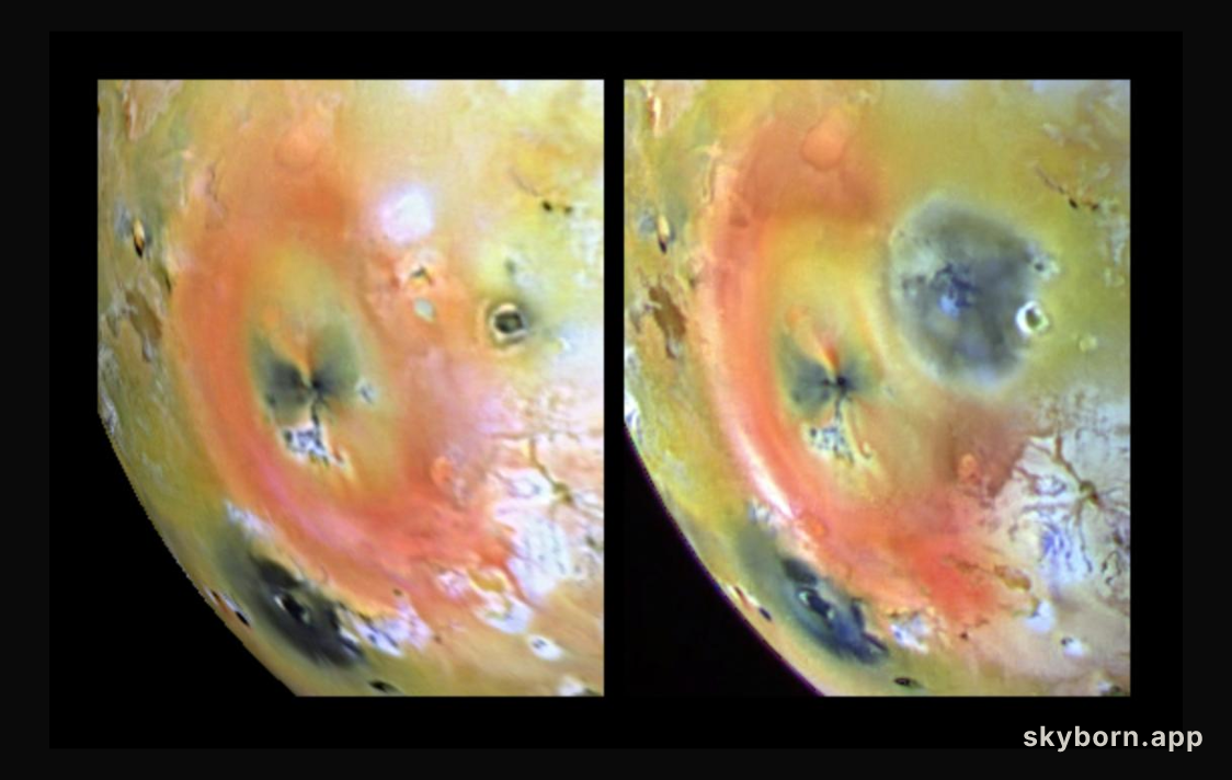 Dark Volcano Active on Io
