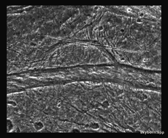Mysterious Features on Ganymede
