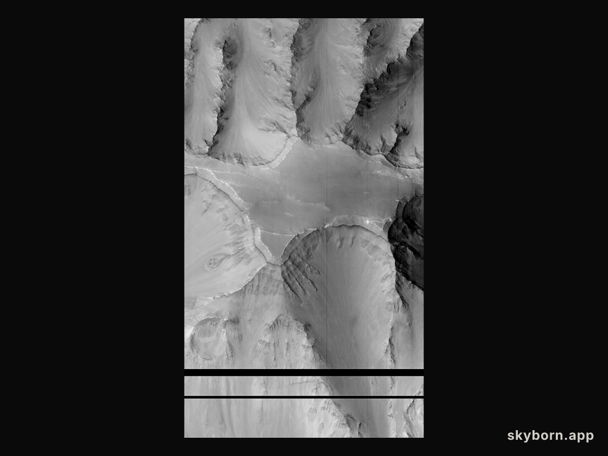 In A Grand Canyon On Mars