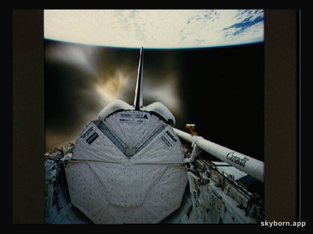 Shuttle Engine Blast
