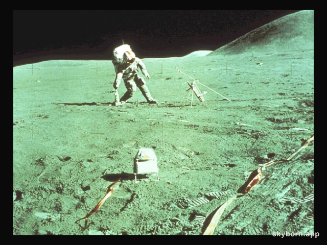 Astronaut Kicks Lunar Field Goal