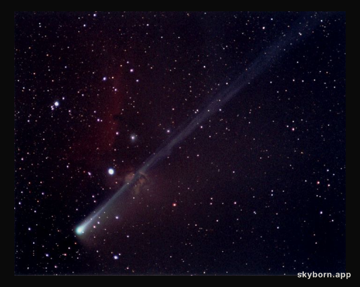 Comet SOHO and Nebulae in Orion