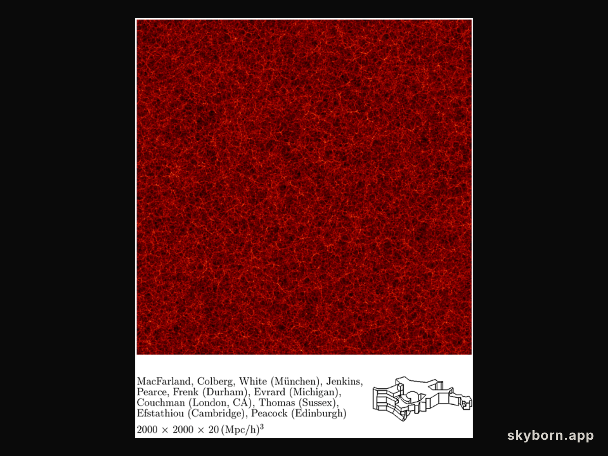 A Slice Through an Artificial Universe