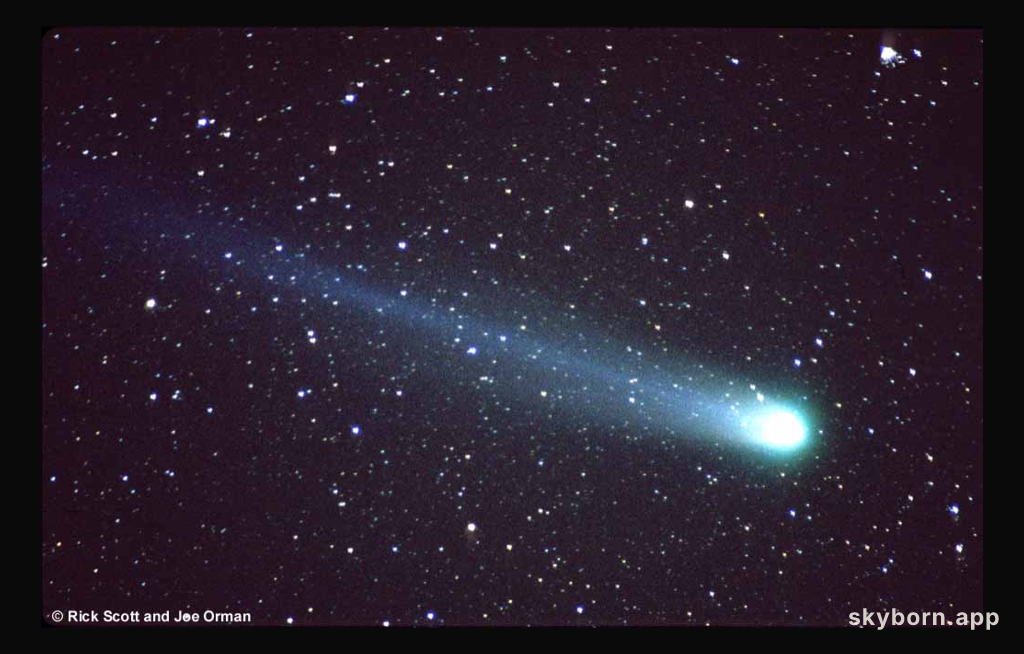 Hyakutake: Stars Through A Comet's Tail