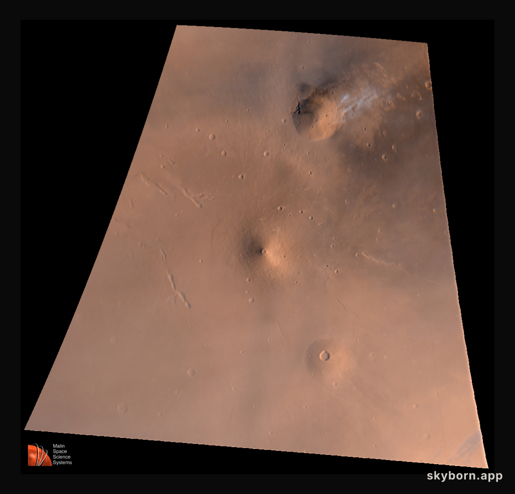 Volcanos on Mars: Elysium Region