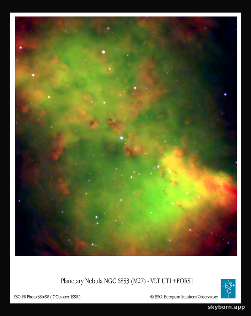 In the Center of the Dumbbell Nebula