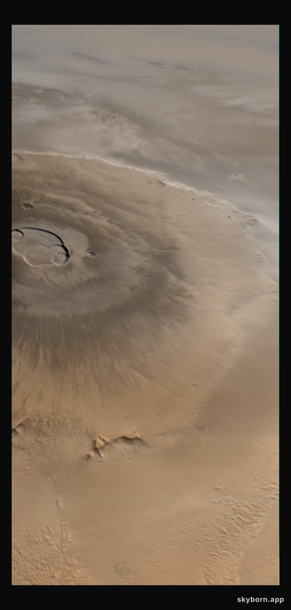 Olympus Mons From Orbit