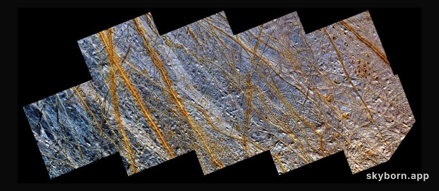 Plains and Ridges on Europa