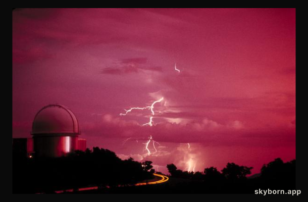 Telescope with Lightning