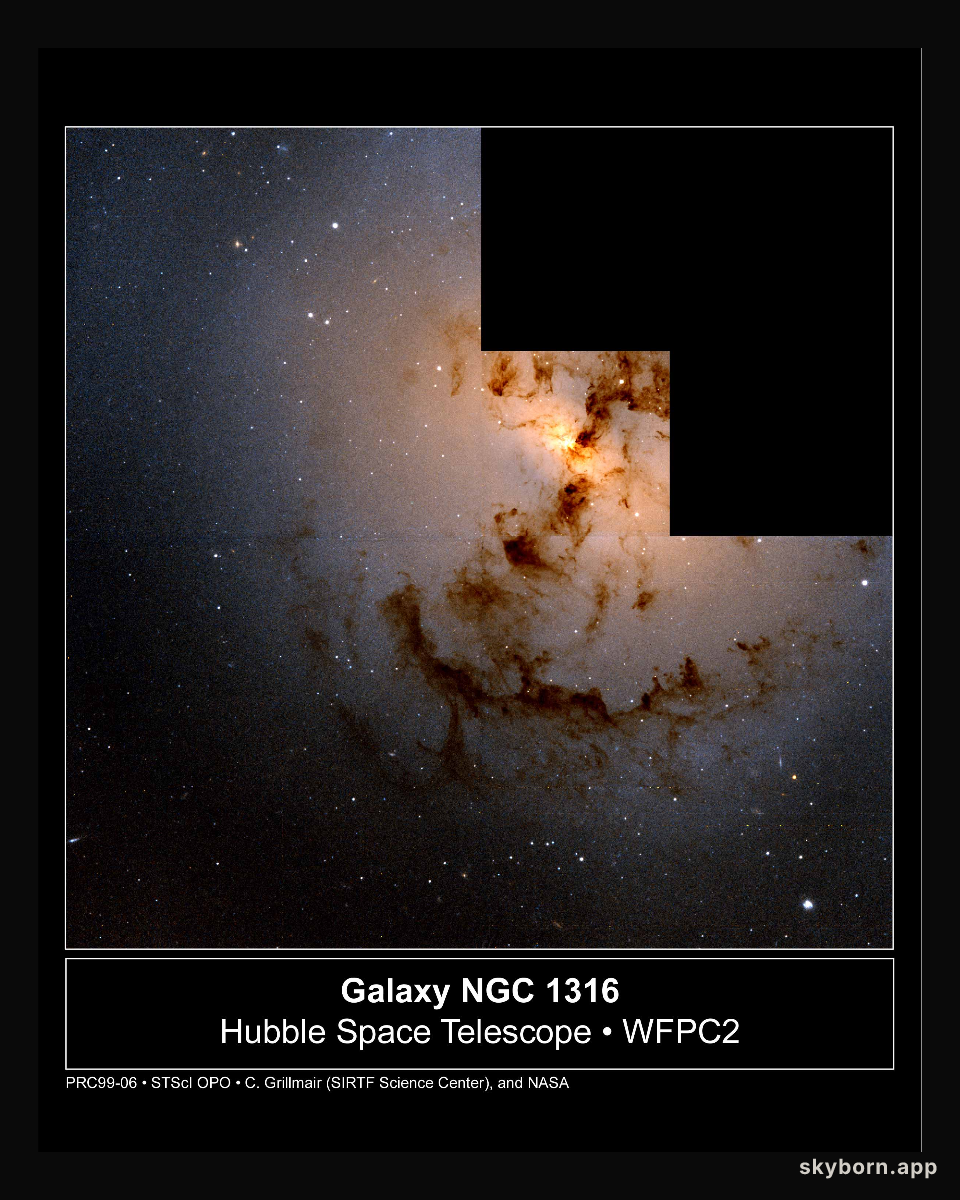 NGC 1316: After Galaxies Collide