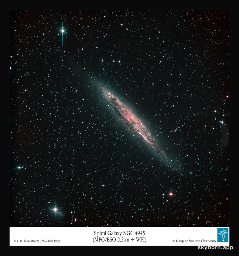 Nearby Spiral Galaxy NGC 4945