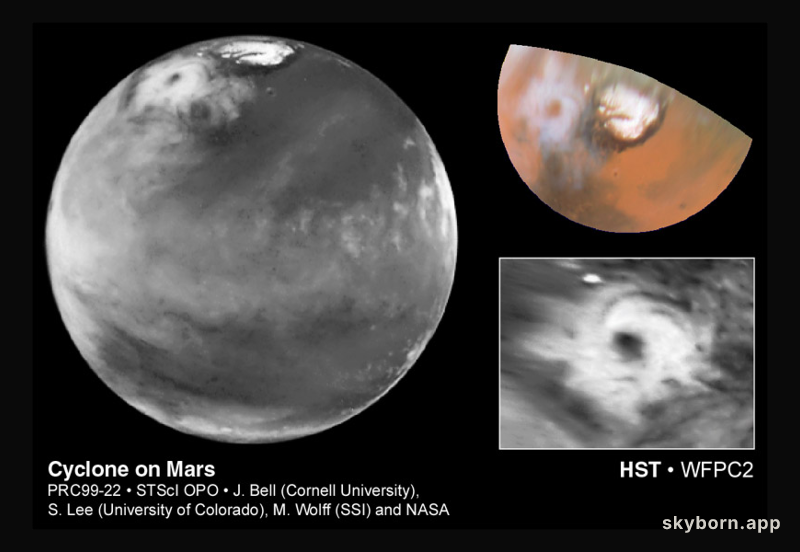 Cyclone on Mars