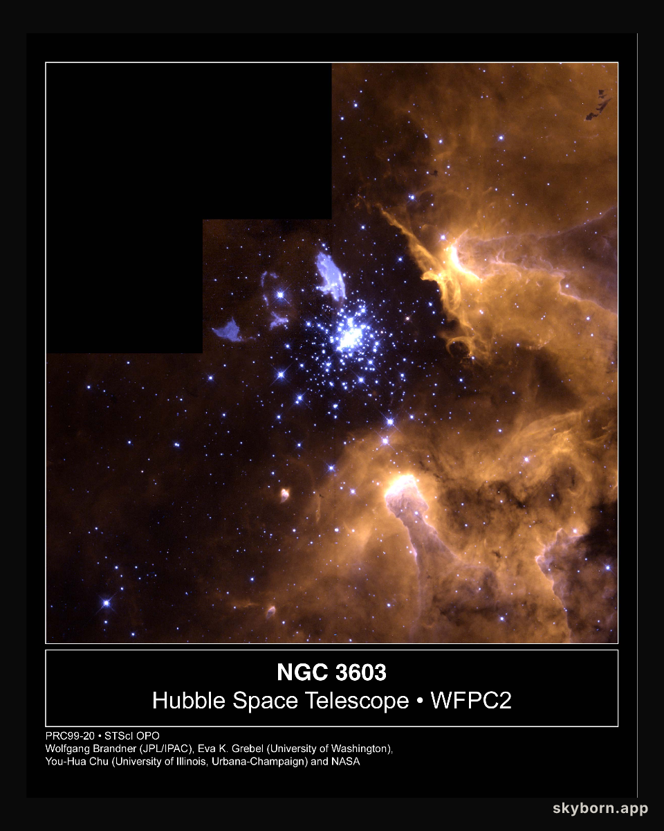 NGC 3603: From Beginning To End